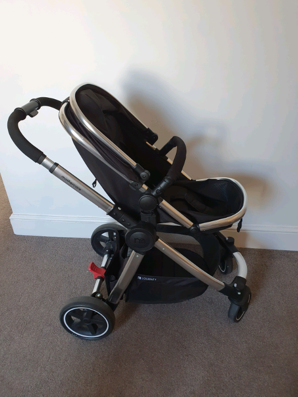 black mothercare pram